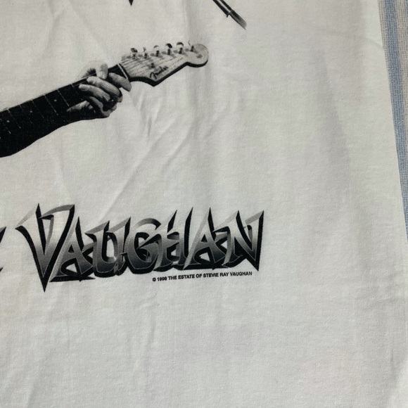 Vintage 1998 Stevie Ray Vaughan SRV Guitar short sleeve tee shirt - Picture 5 of 9